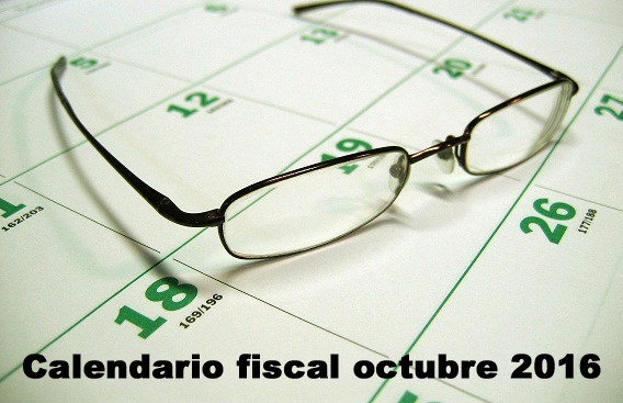Calendario fiscal octubre 2016